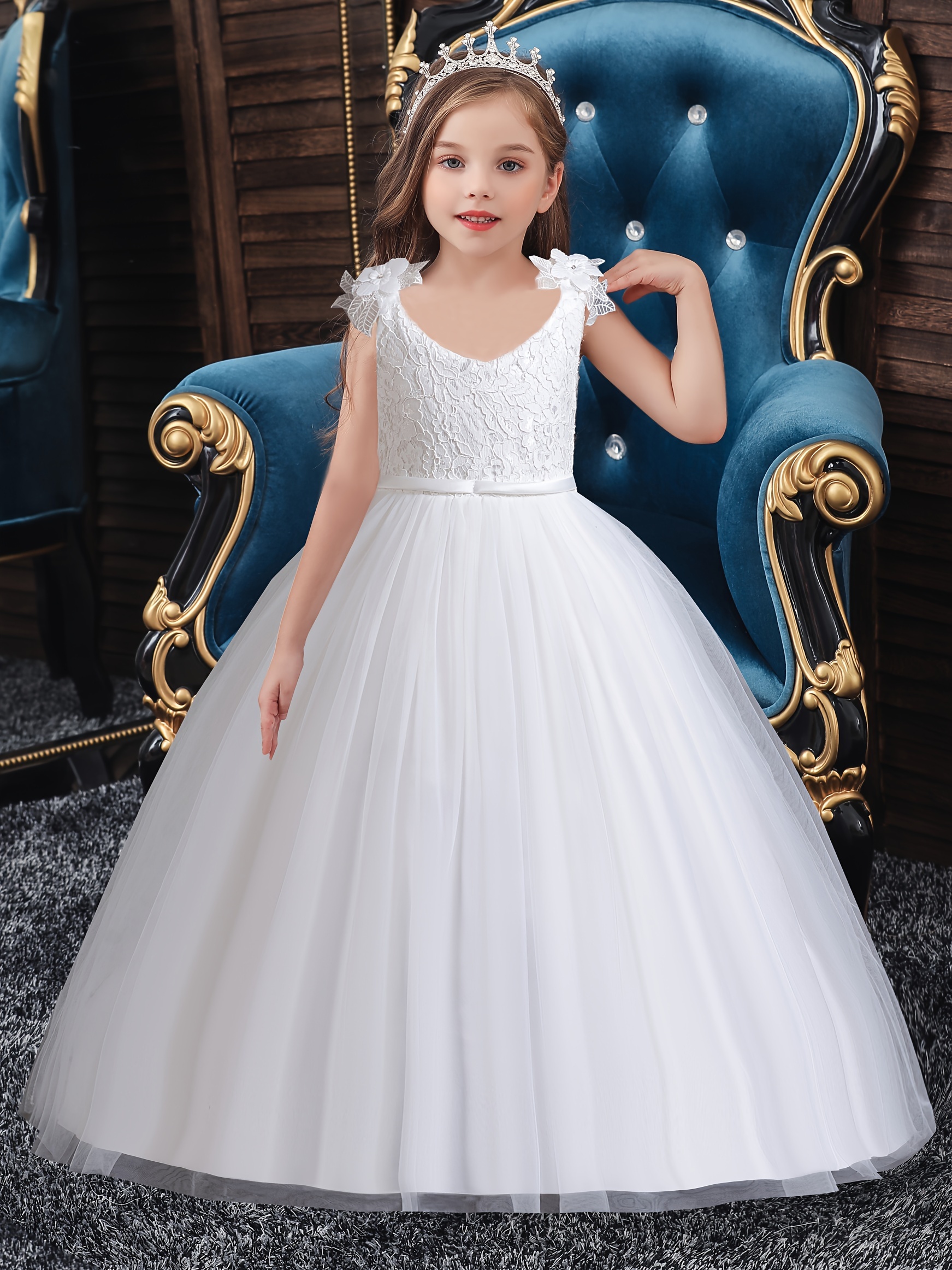 Splicing Sleeveless Tutu Dress Princess Mesh Dress Girls - Temu