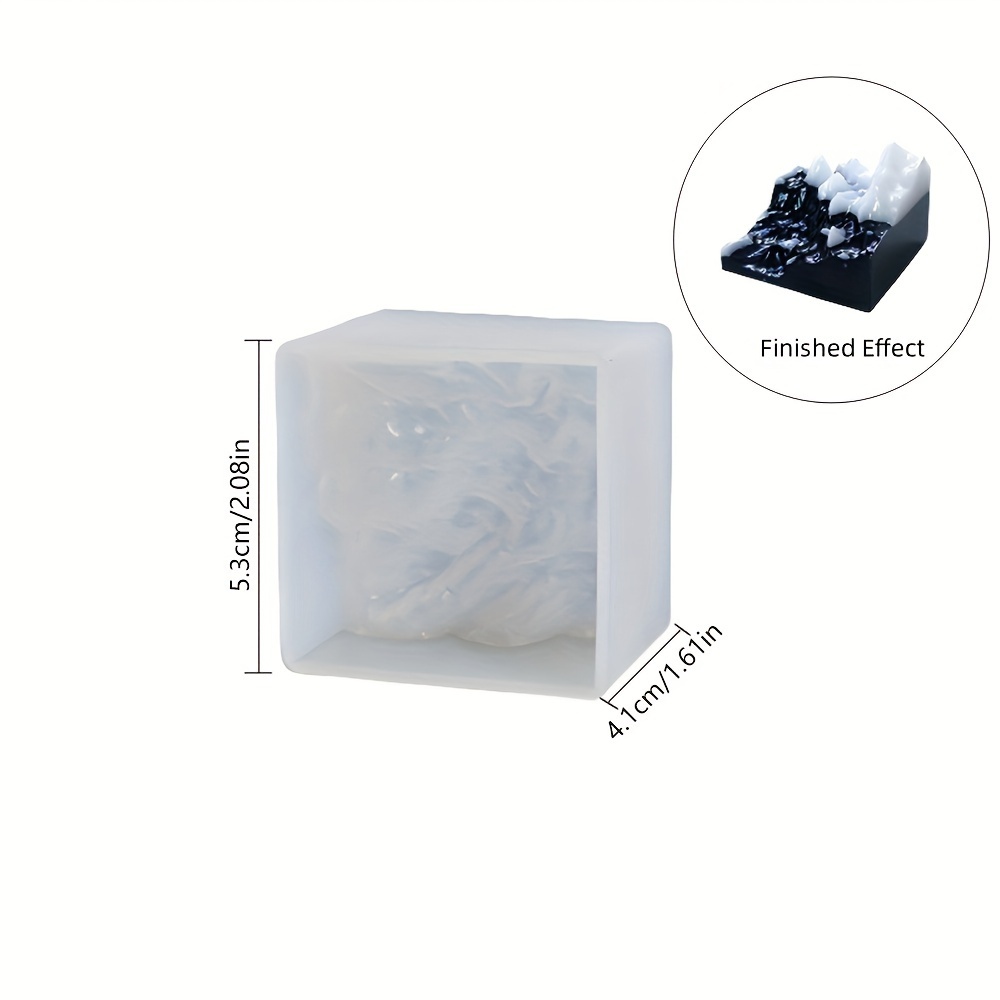 Image of 3d Mountain Mold Silicone Molds Clear Casting Molds For Micro Landscape Decoration Craft, Make Landscape, Necklace Pendant, Paperweight