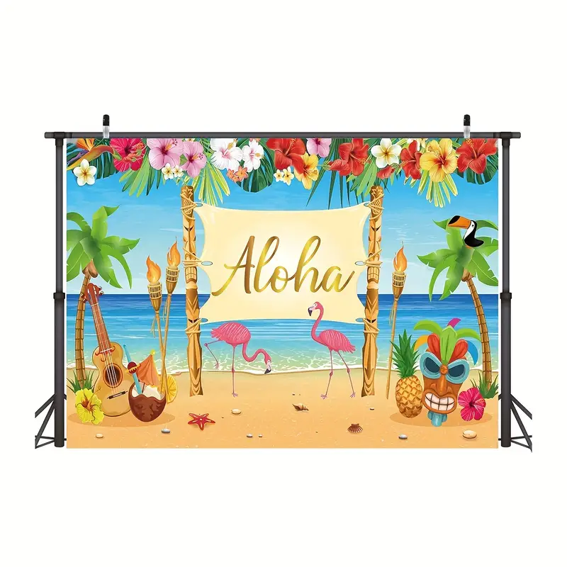 1pc Decorazione Festa Hawaiana Grande Telo Spiaggia Estivo - Temu Italy