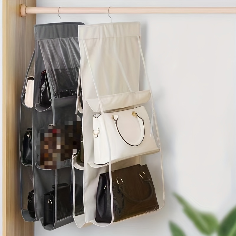 Hanging Handbag Organizer Purse Storage Bag For Closet With - Temu