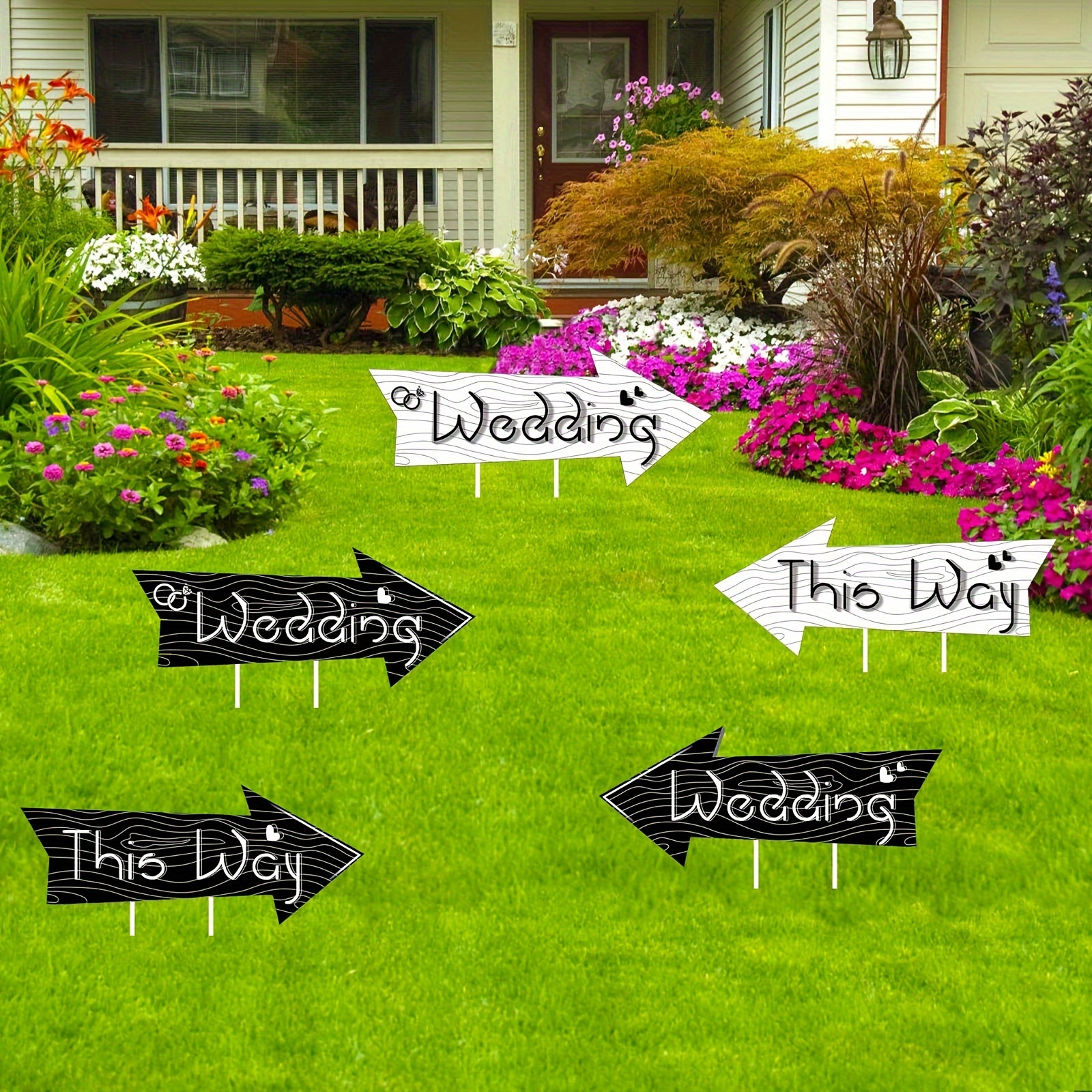 Wedding this way yard sign | Honestweddingadvice.com Wedding this way yard sign | Honestweddingadvice.com