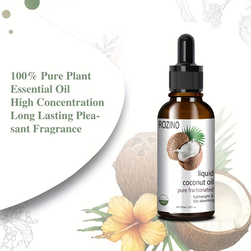 Pure Coconut Essential Oil Moisturizing And Easy To Absorb - Temu