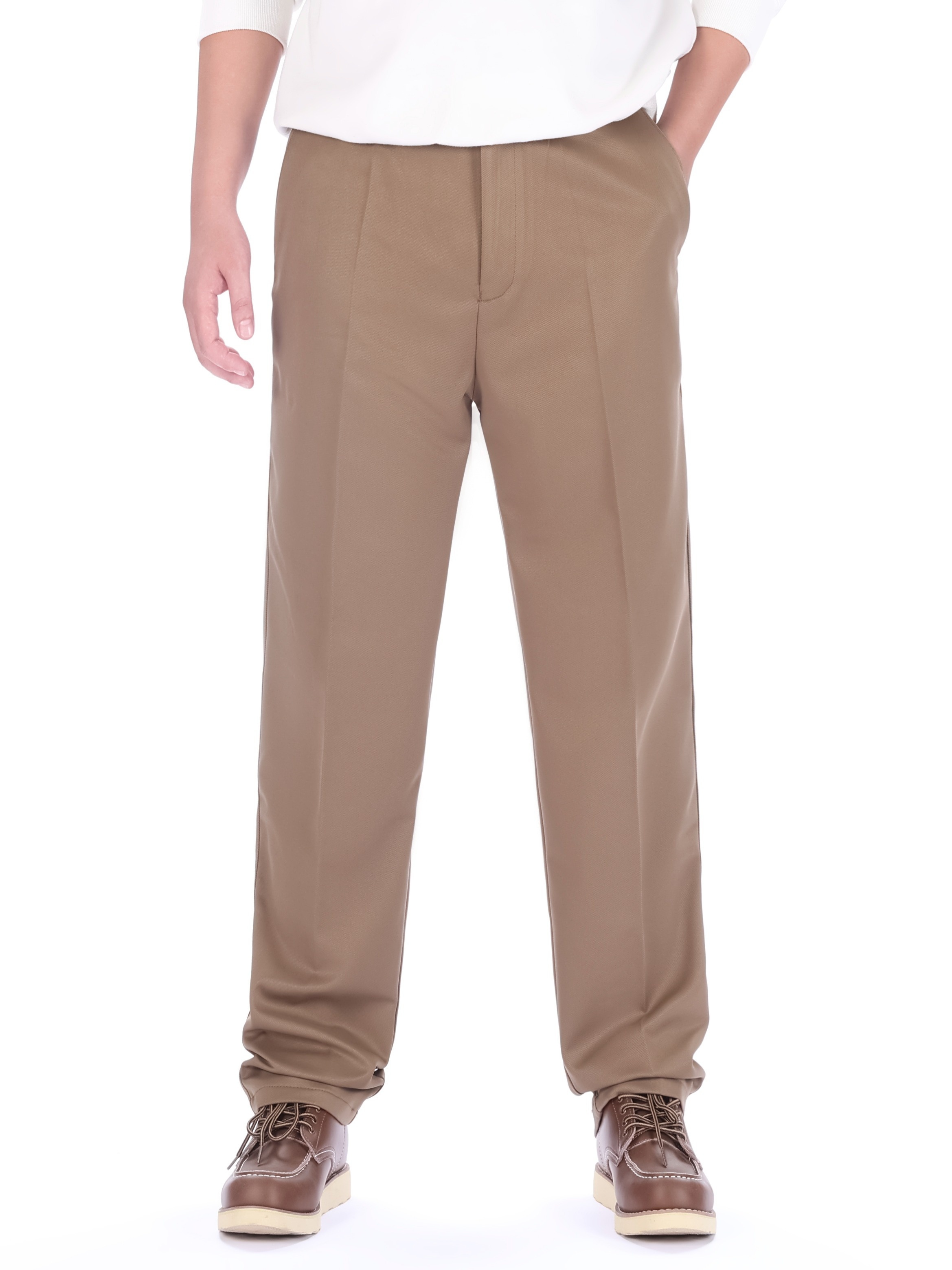 Pantalón Vestir Corte Recto Hombre Pantalones Clásicos Talla - Temu