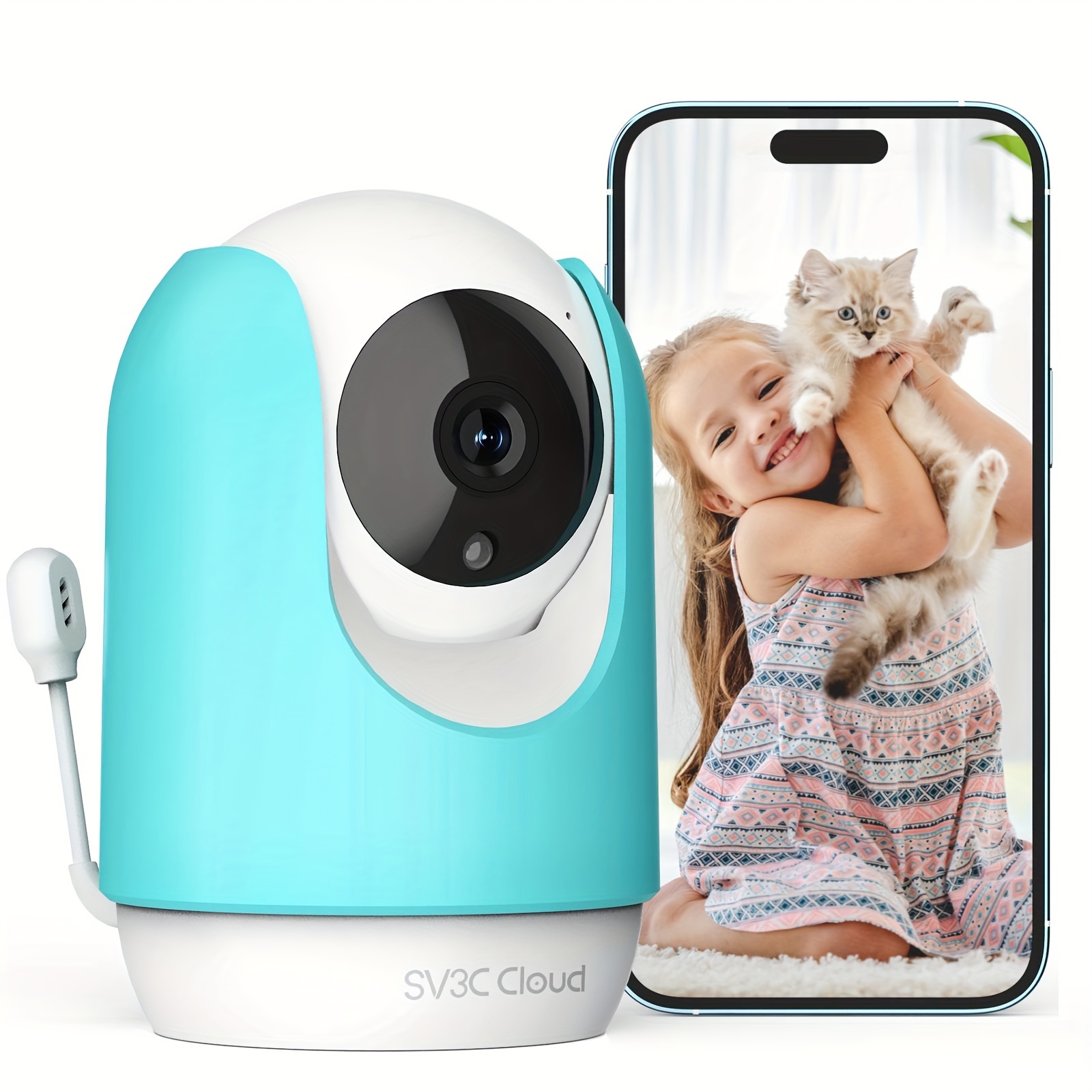 Ankway Babyphone Camera, 2K 3MP Camera de Surveillance Bebe, détection des  Pleurs, PTZ, IR Vision Nocturne, Audio bidirectionnel, berceuses, Suivi  Automatique, Compatible avec Alexa : : High-Tech