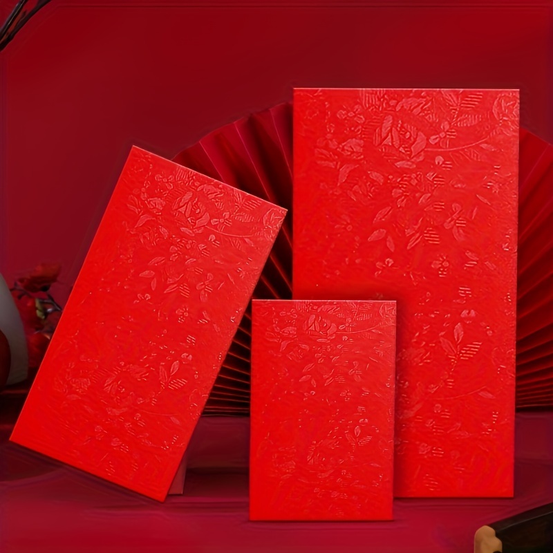 6 Pièces, Paquets D'enveloppes Rouges Porte-bonheur, Enveloppe D
