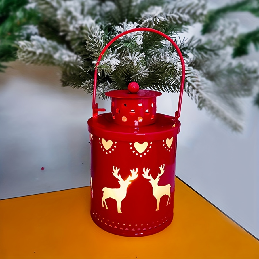 Christmas Candle Light Hanging Wind Lantern, LED Electronic