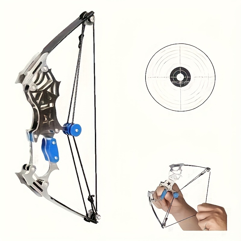 mini composite bow archery set stainless steel mini bow with 12pcs safety arrows for outdoor activities competitive events and entertainment
