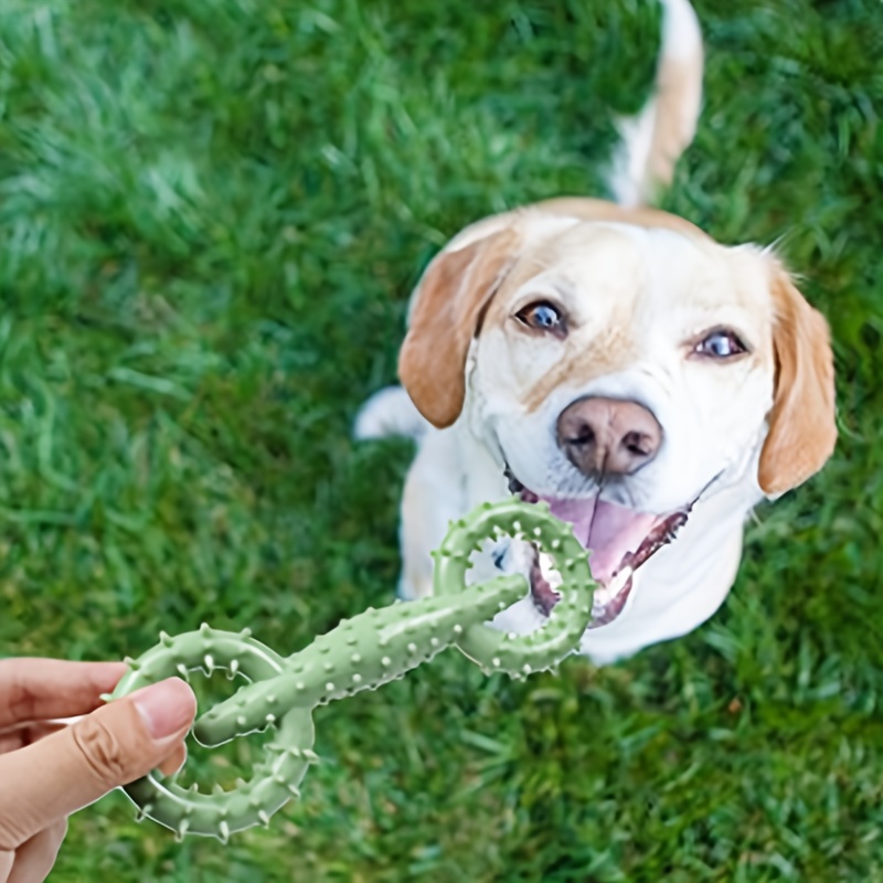 1Pcs Dog Toy Shaped Hard Rubber Chew Toy with Convex Design, Strong,  Interactive, for Large Small Dogs, Cleans Teeth and Massages Gums 