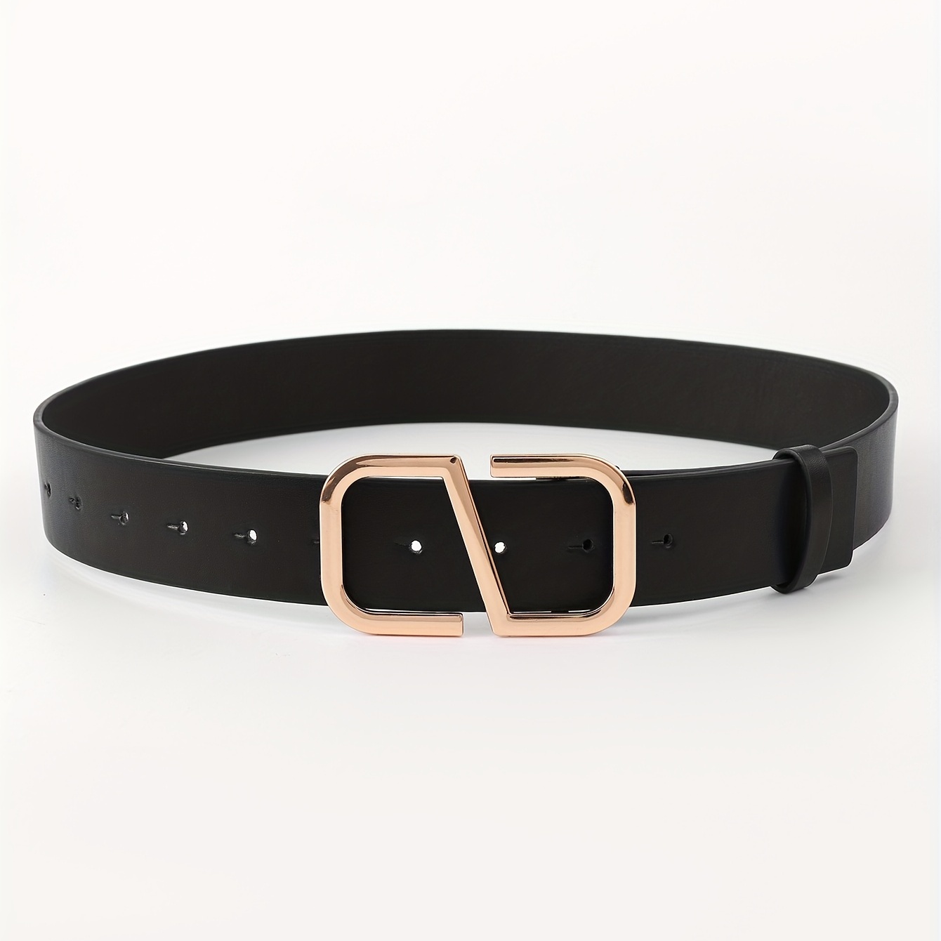 Letter Buckle Pu Belt, Belt Fashion L, Belt Women