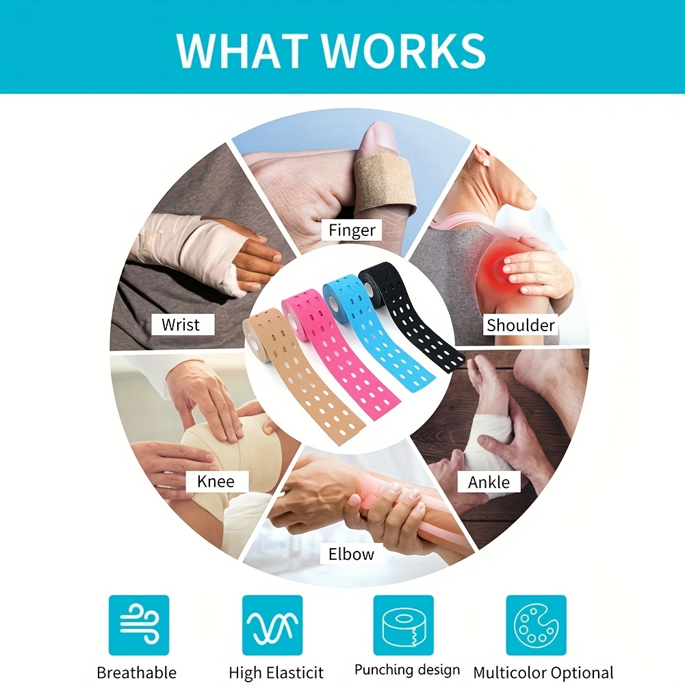 Breathable Sports Tape For Discomfort Relief And Muscle Tension