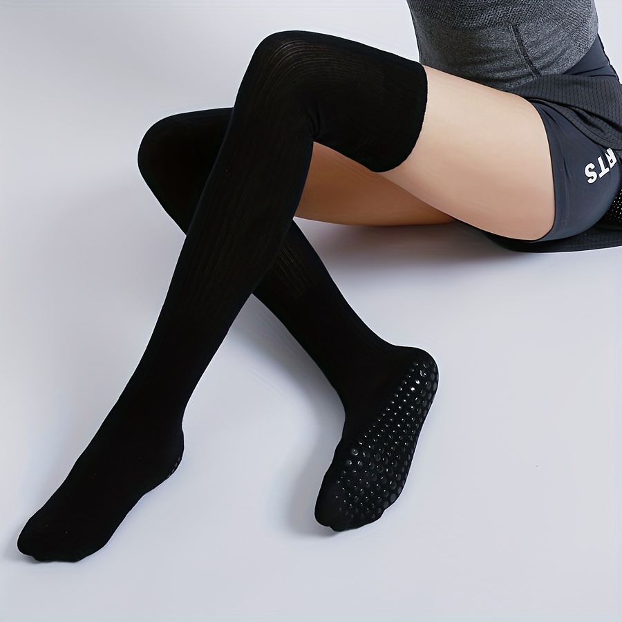 pair womens round toe knee socks non slip yoga Temu Portugal