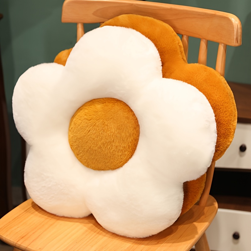 Flower Pillow,Plush Decorative Pillows,Daisy Floor Butt Cushions