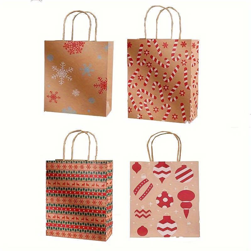 Bolsas de regalo de dulces mixtas, bolsa de papel Kraft