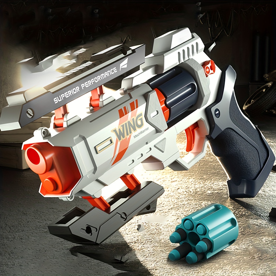 Toy Gun Sniper Soft Bullets [assemblage de bricolage] Pistolet jouet pour  garçons, jouets en mousse blasters et pistolets avec 50 fléchettes en mousse  douce, jeux de plein air Jouets cadeaux