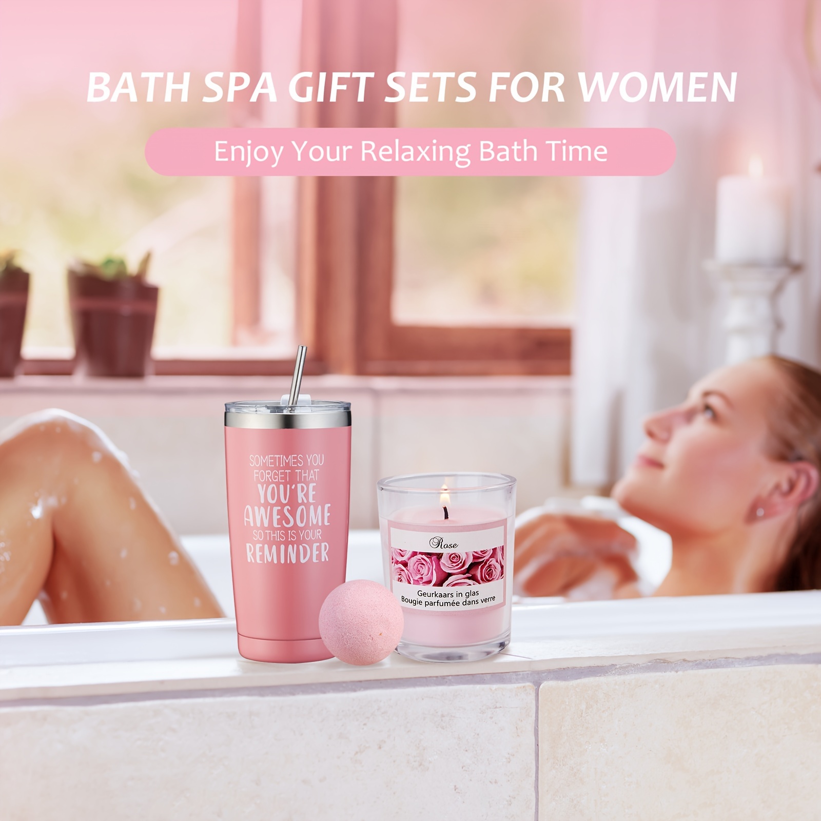 Birthday Gifts for Women,Happy Bath Set Relaxing Spa India
