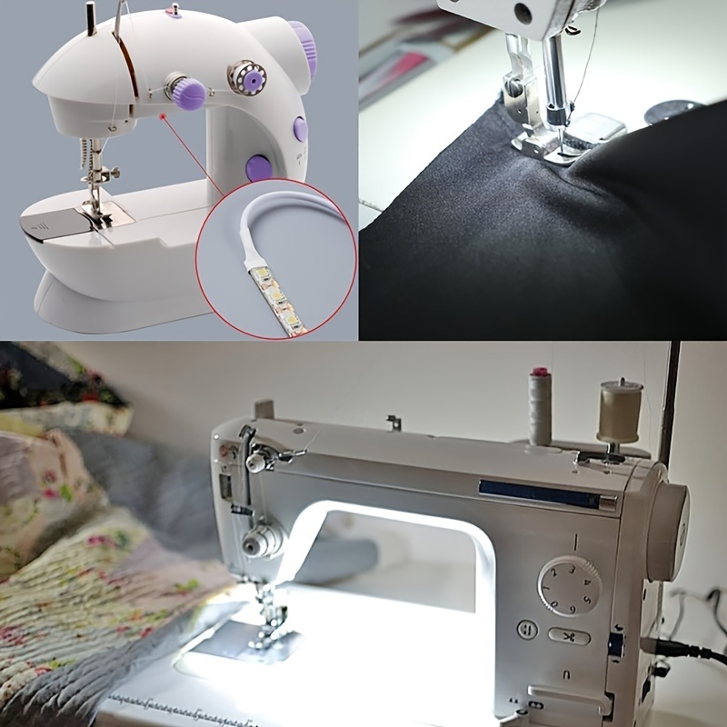 Sewing Machine LED Light Strip Light Kit 24.5 DC5V Flexible USB Sewing  Light 60cm Industrial Machine Working LED Lights with/without USB plug