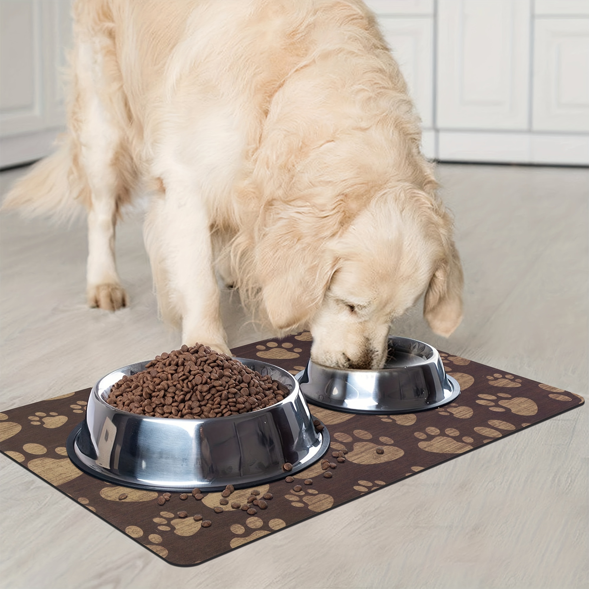 Keep Your Floor Clean & Dry With This Large Silicone Dog Food Mat - Easy To  Clean In Dishwasher! - Temu