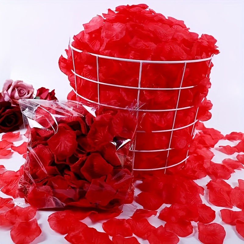 100~2000pcs Artificial Silk Rose Petals Various Colors Wedding Party  Decorations