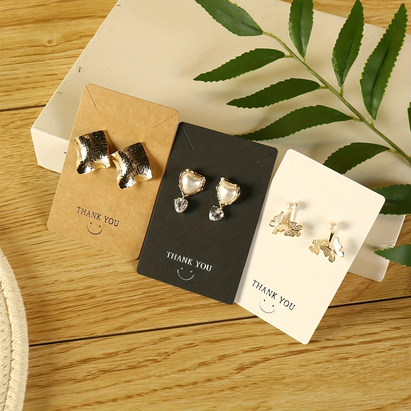 Jewelry Display Cards Printed Kraft Paper For Earrings - Temu