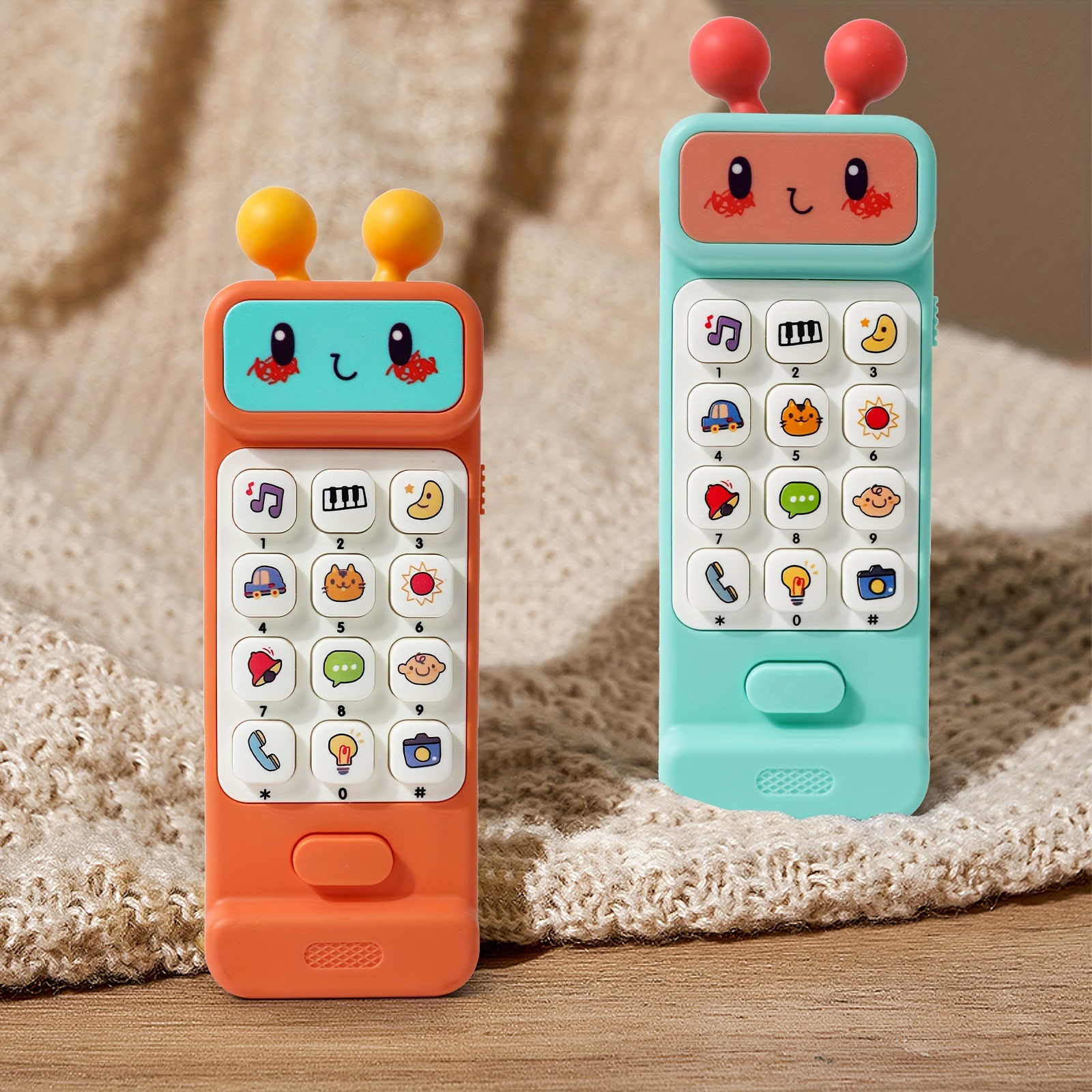 Cartoon Baby Phone Toy Music Sound Telephone Sleeping Toys - Temu