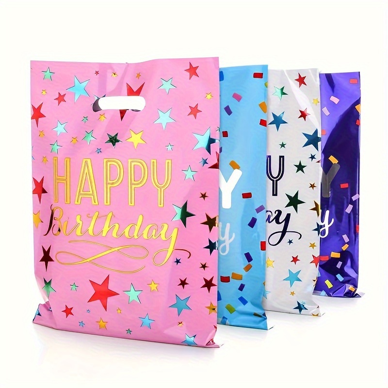 Party Gift Bags Happy Birthday Cute Star Gift Bags Aluminum - Temu South Africa