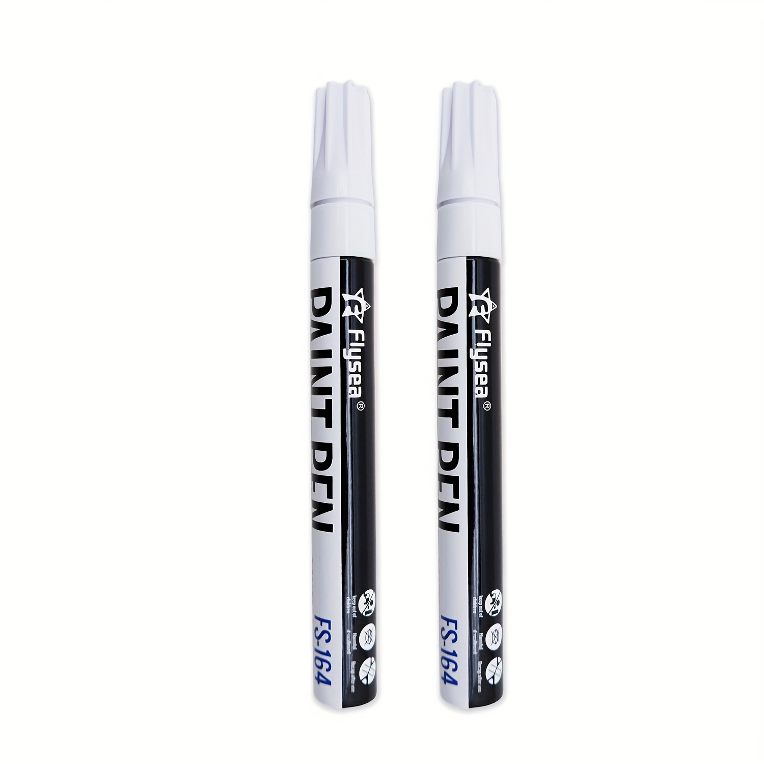 Haile 5Pcs Oily Waterproof White Marker Pen Permanent Paint Pen Graffiti  Pens Painting,Tyre Tread Environmental Pen Art Supplies