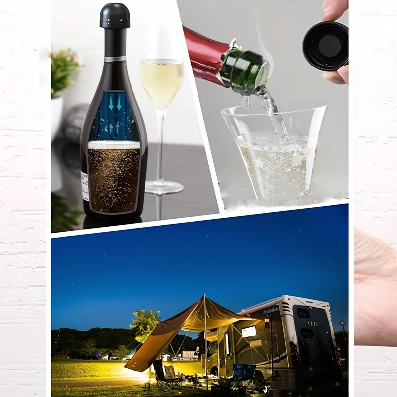 100% Leak Proof Silicone Seal Mini Cork Stopper Champagne Bottle