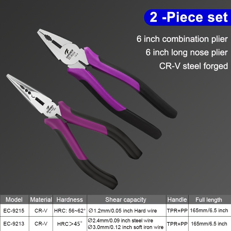 Small Plier Set Combination Pliers Diagonal Cutting Pliers - Temu
