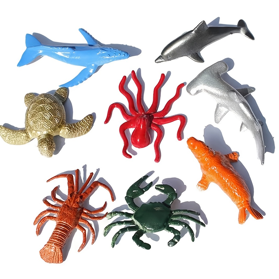 Mini Sea Animals Figurines Realistic Sharks Sea Sea - Temu Canada