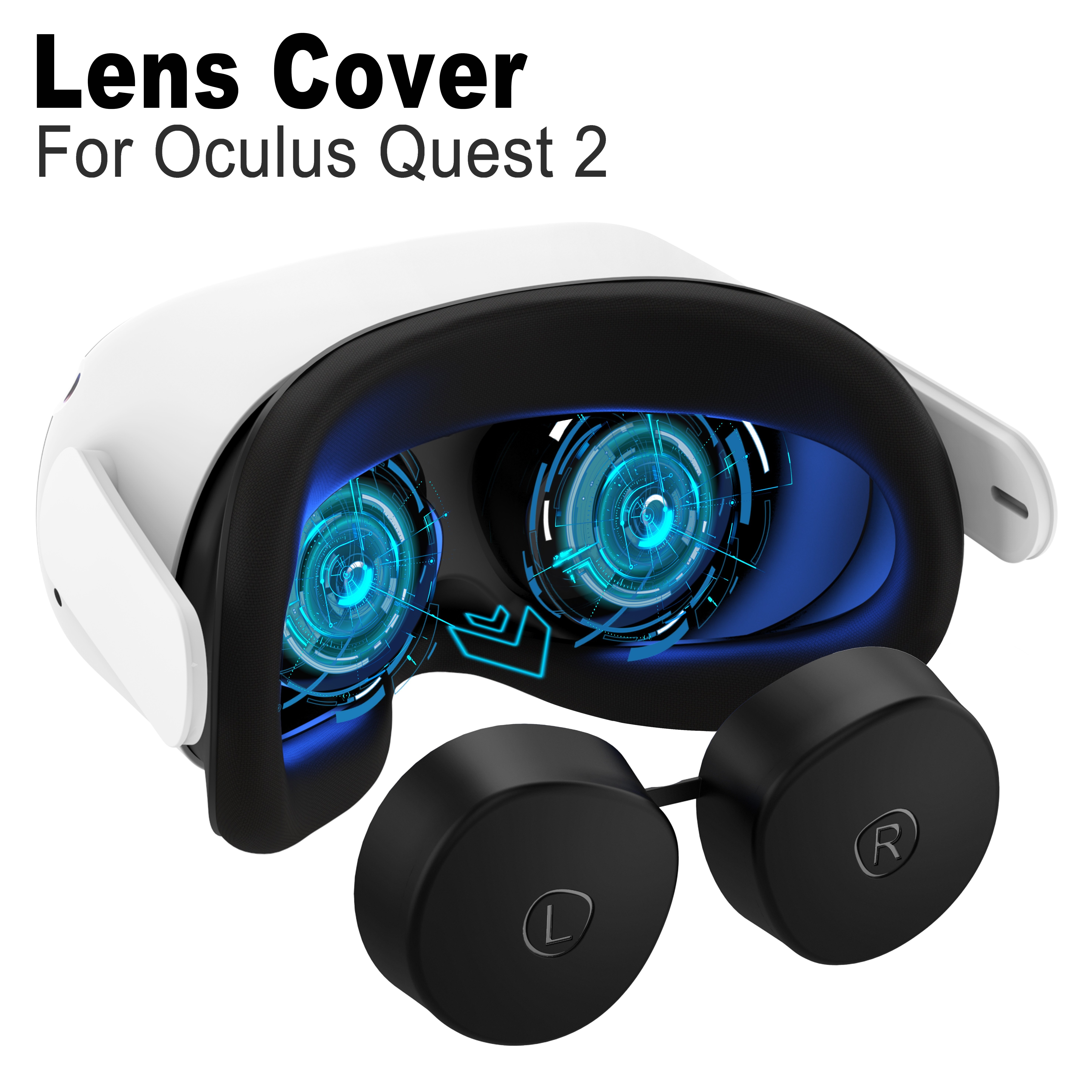 Silicone Protctive Cover Set for Quest 2 Accessories, VR Accessories, Multi  Colors Soft Shell Skin 