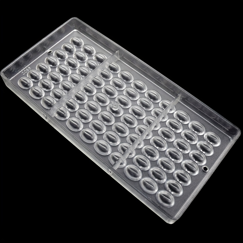 Clear Polycarbonate Chocolate Mold For 3d Coffee Beans Jelly - Temu