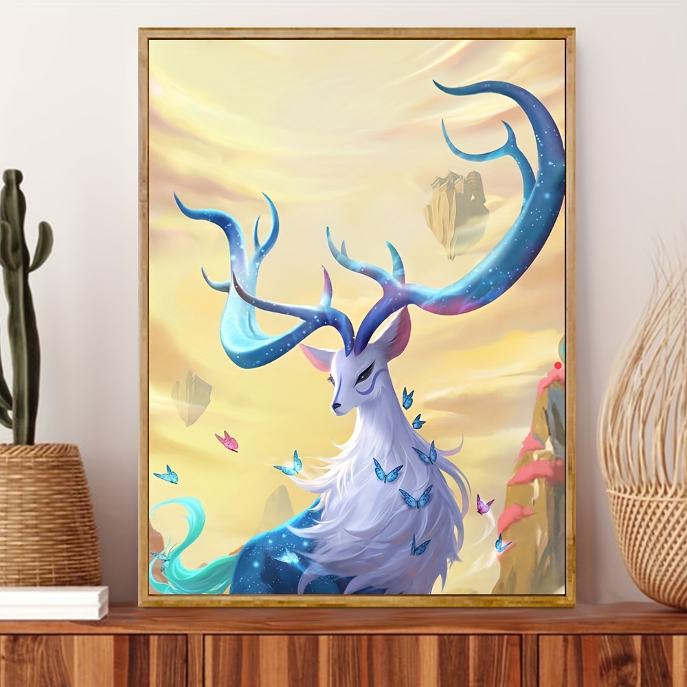 Oil Painting Deer 5D Diamond Painting 