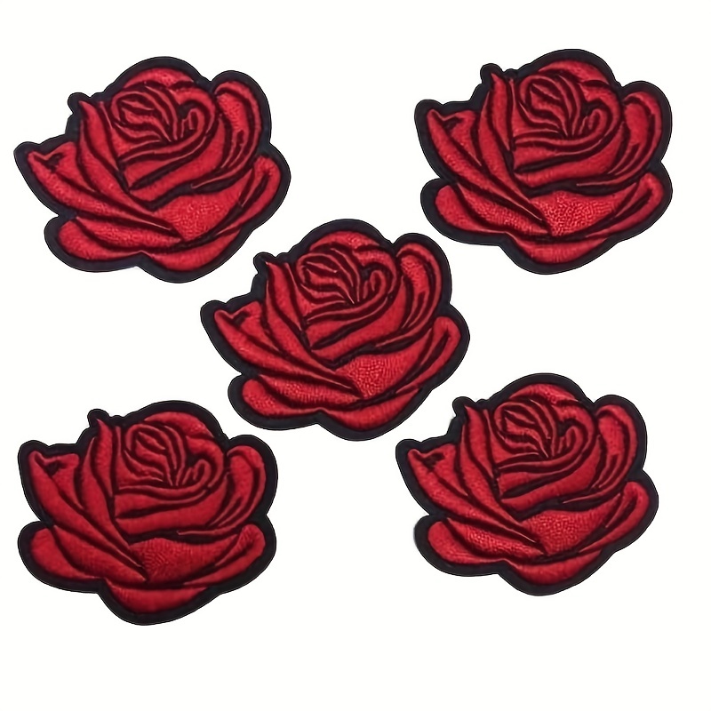 Flowers Fruits Roses Embroidery Applique For Clothing - Temu