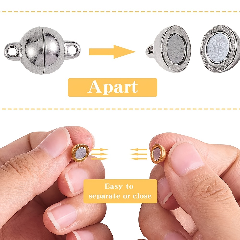 16 Pairs Magnetic Necklace Bracelet Clasps Magnet Converter