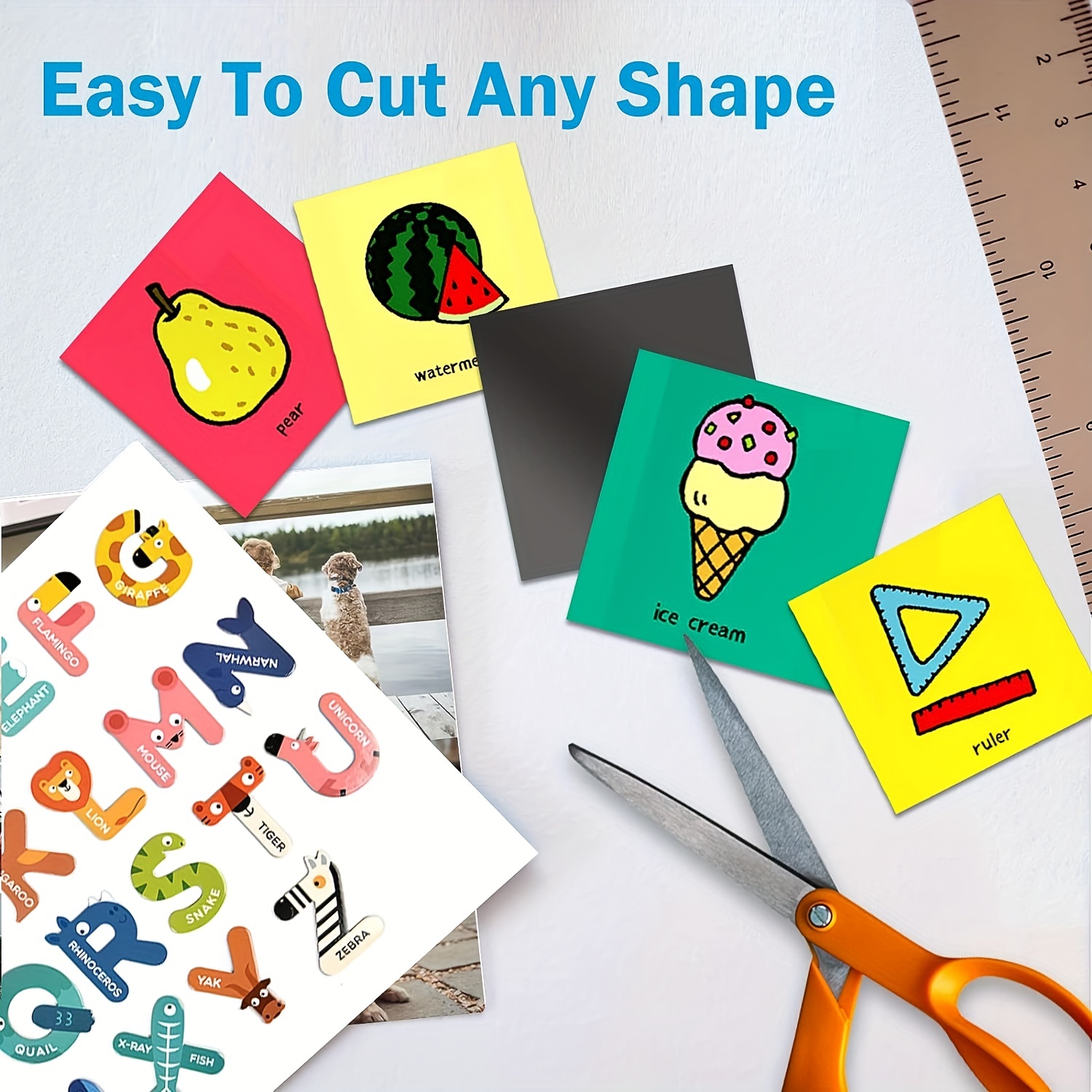 A4 Colorful Soft Magnetic Plate Teaching Cuttable Diy Soft - Temu