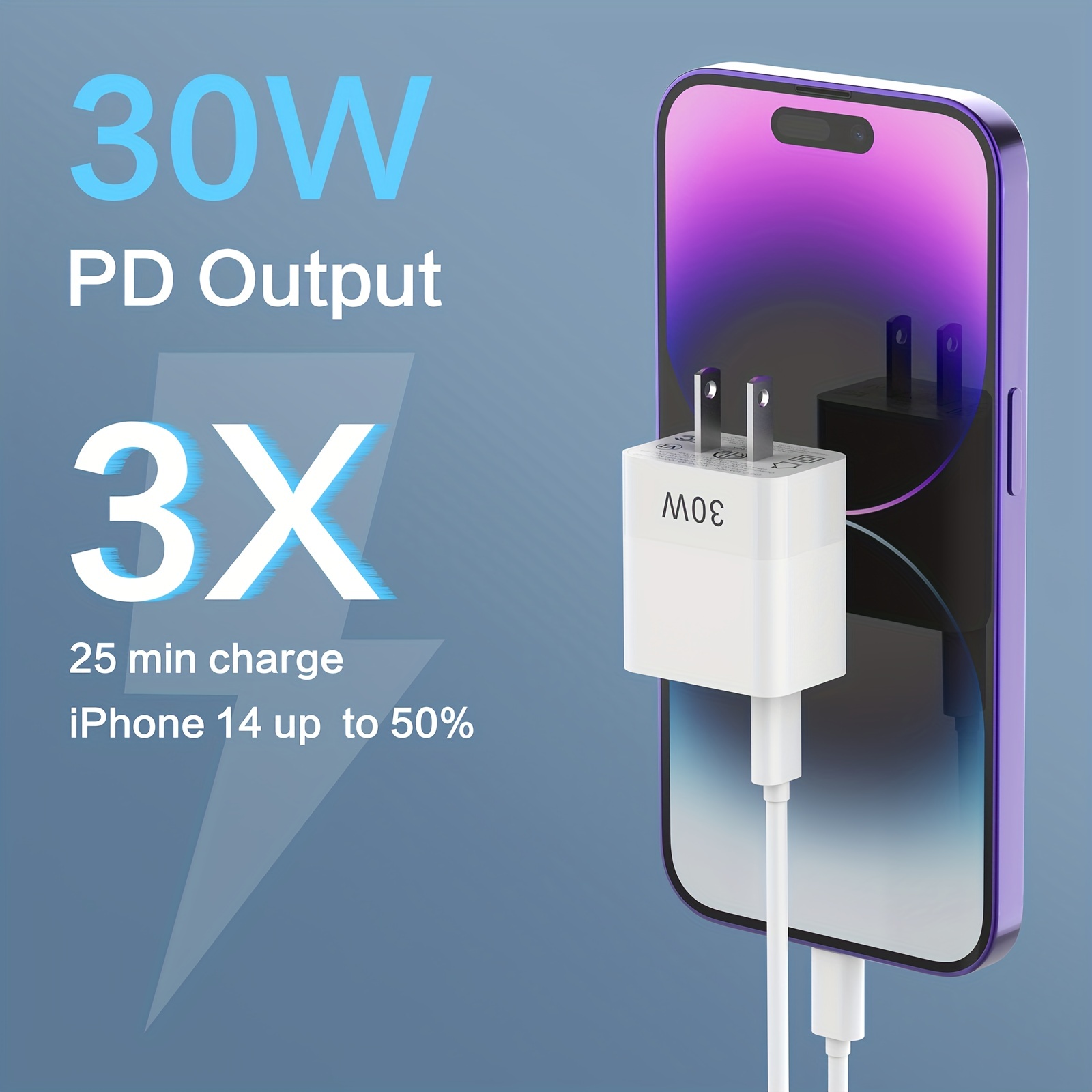 30W USB-C PD Fast Wall Charger with PPS