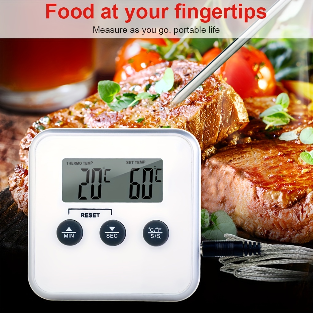 Food Thermometer, Digital Kitchen Thermometer For Meat Cooking