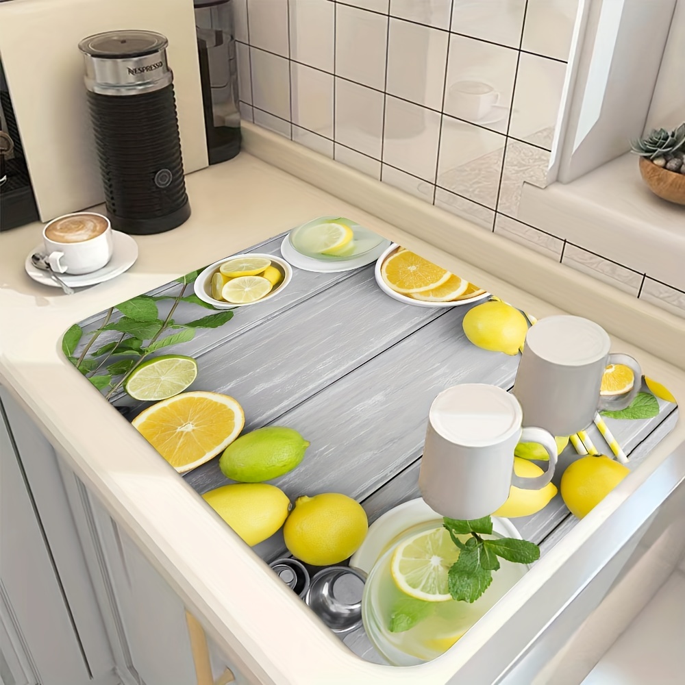 Kitchen Drain Mat Rubber Mat Coaster Bathroom Countertop - Temu