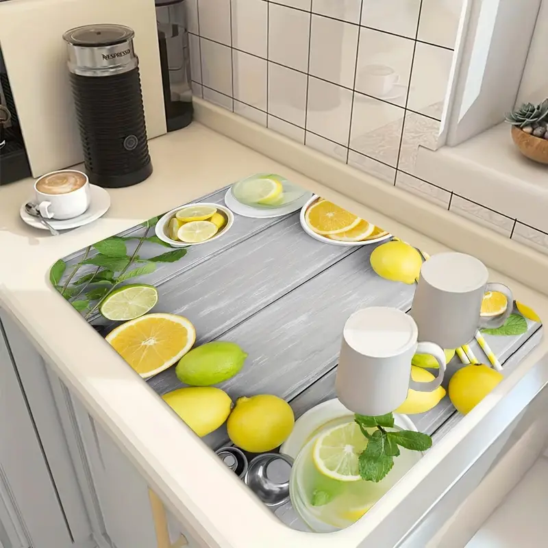 Kitchen Drain Mat Rubber Mat Coaster Bathroom Countertop - Temu