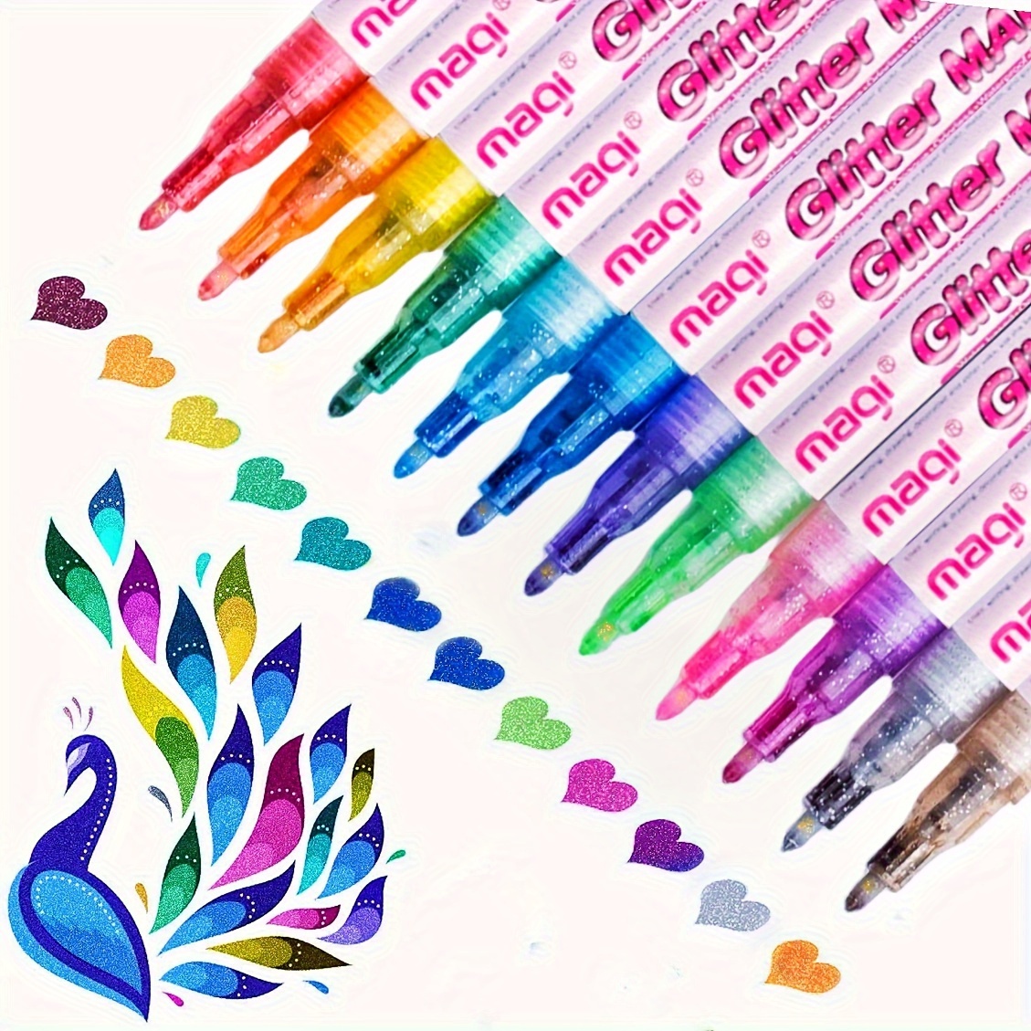 Glitter Markers For Kids - Temu