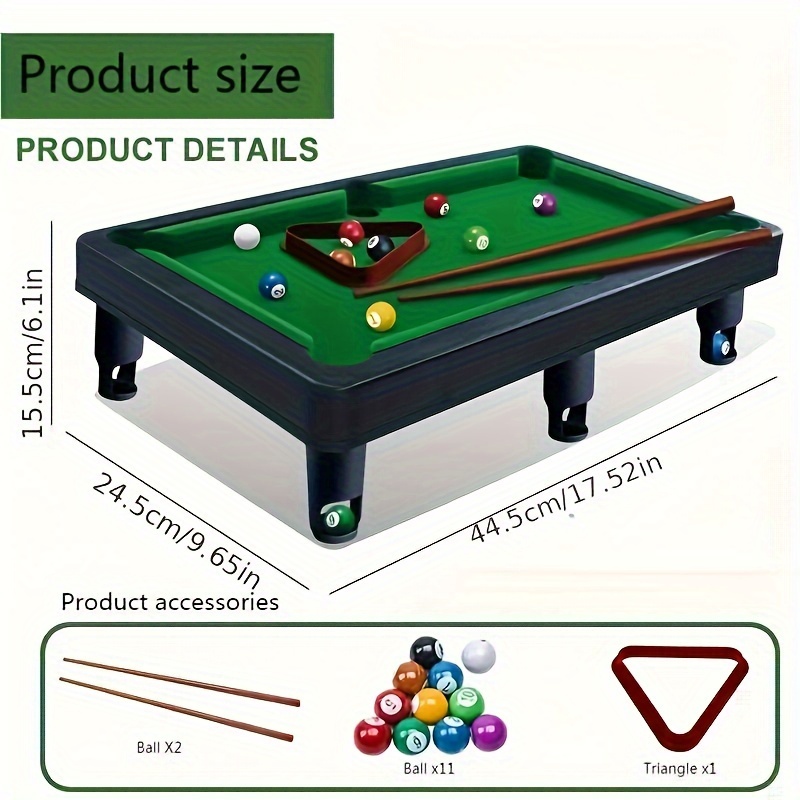Juego de bolas de billar de 2-1/4 pulgadas, tamaño reglamentario, bolas de  mesa de billar para repuesto (16 bolas de resina)