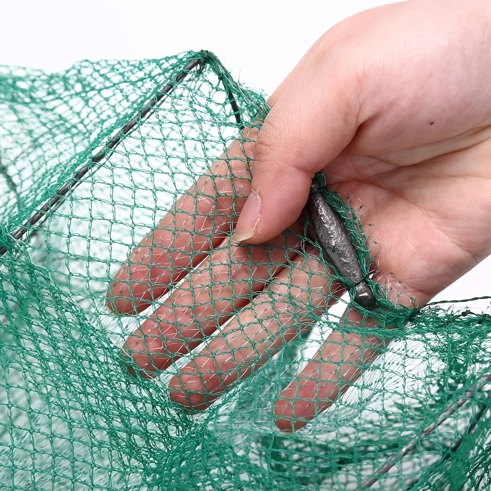 Fishing Net Mesh Bag Green Fish Bag Cage Tackle Fishing Landing