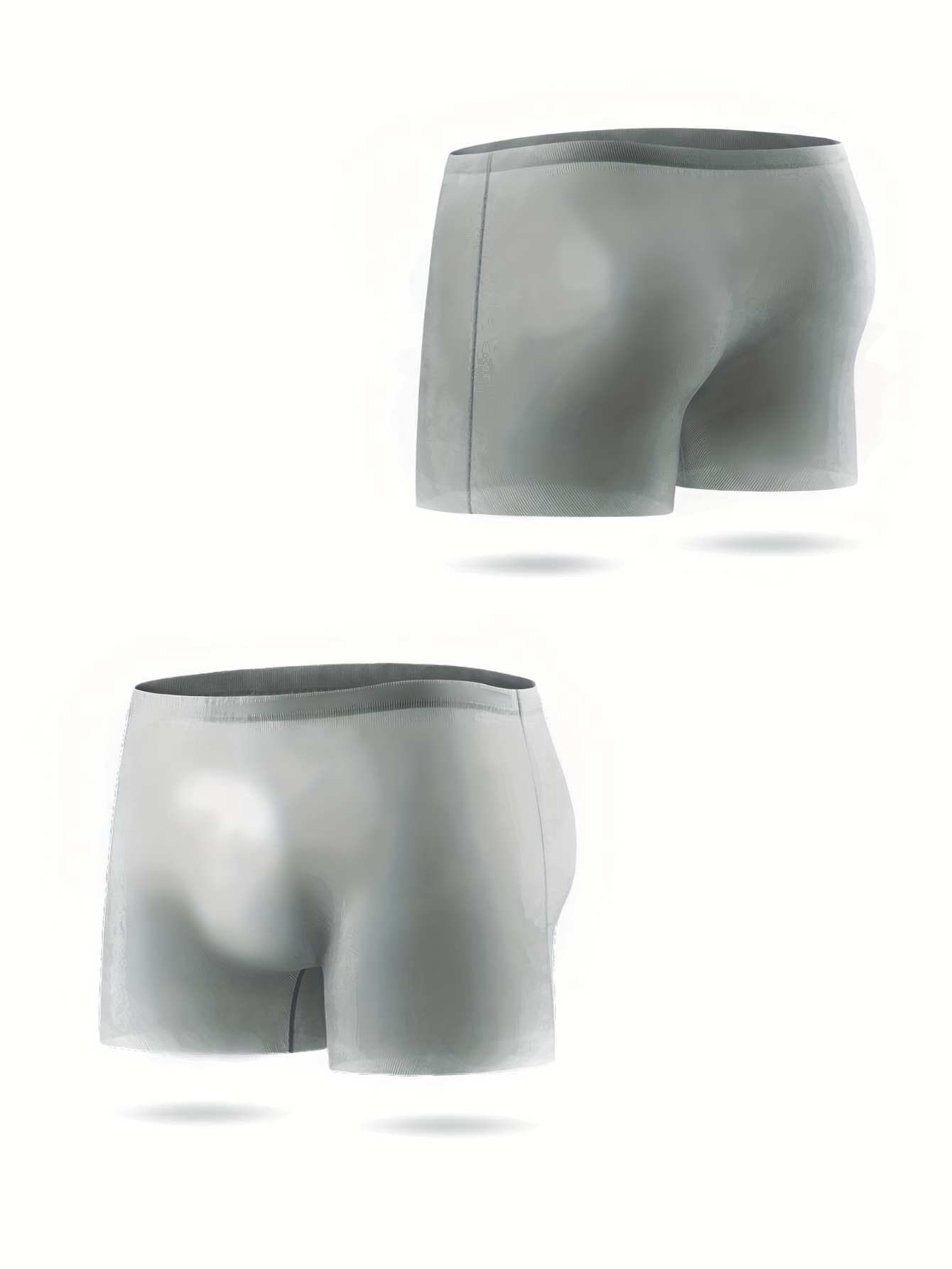 BEST ONE CHA Men Seamless Underwear Ice Silk Sexy See-Through Briefs  Underwear Shorts Ultra-Thin Mini Bikini, 3color, Small