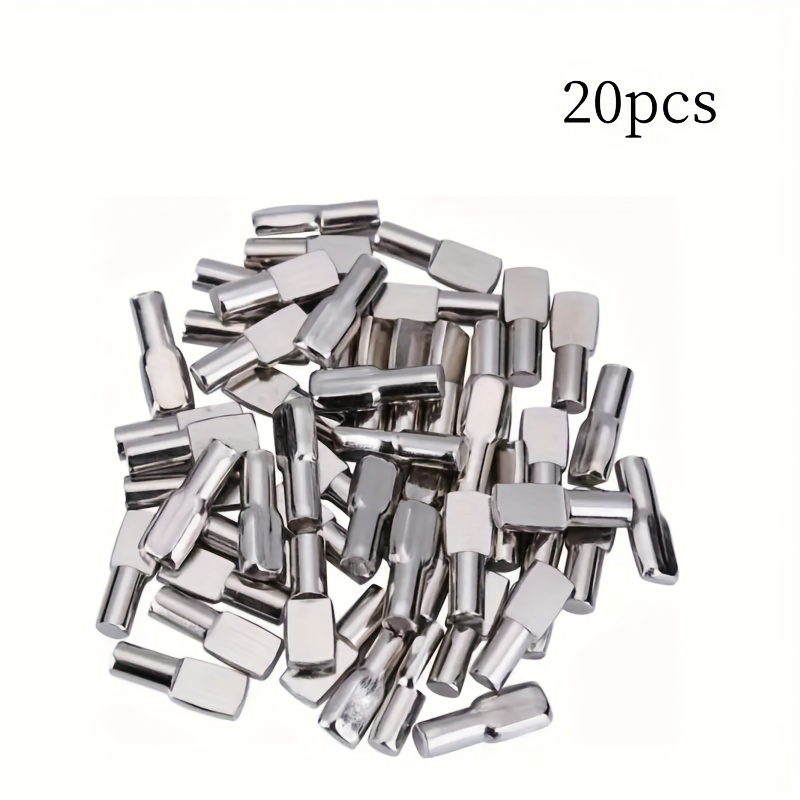 TEMU 20 Pezzi/50 Pezzi Chiodi Per Mensole, Chiodi A Supporto A Forma Di Cucchiaio Da 5 Mm Nichelati Per Mensole, Chiodi Per Mensole Da , A Supporto