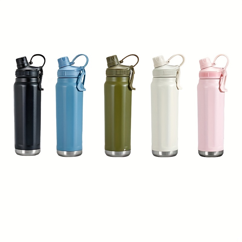 Portable Sports Water Bottle Large Capacity Pvc Free - Temu