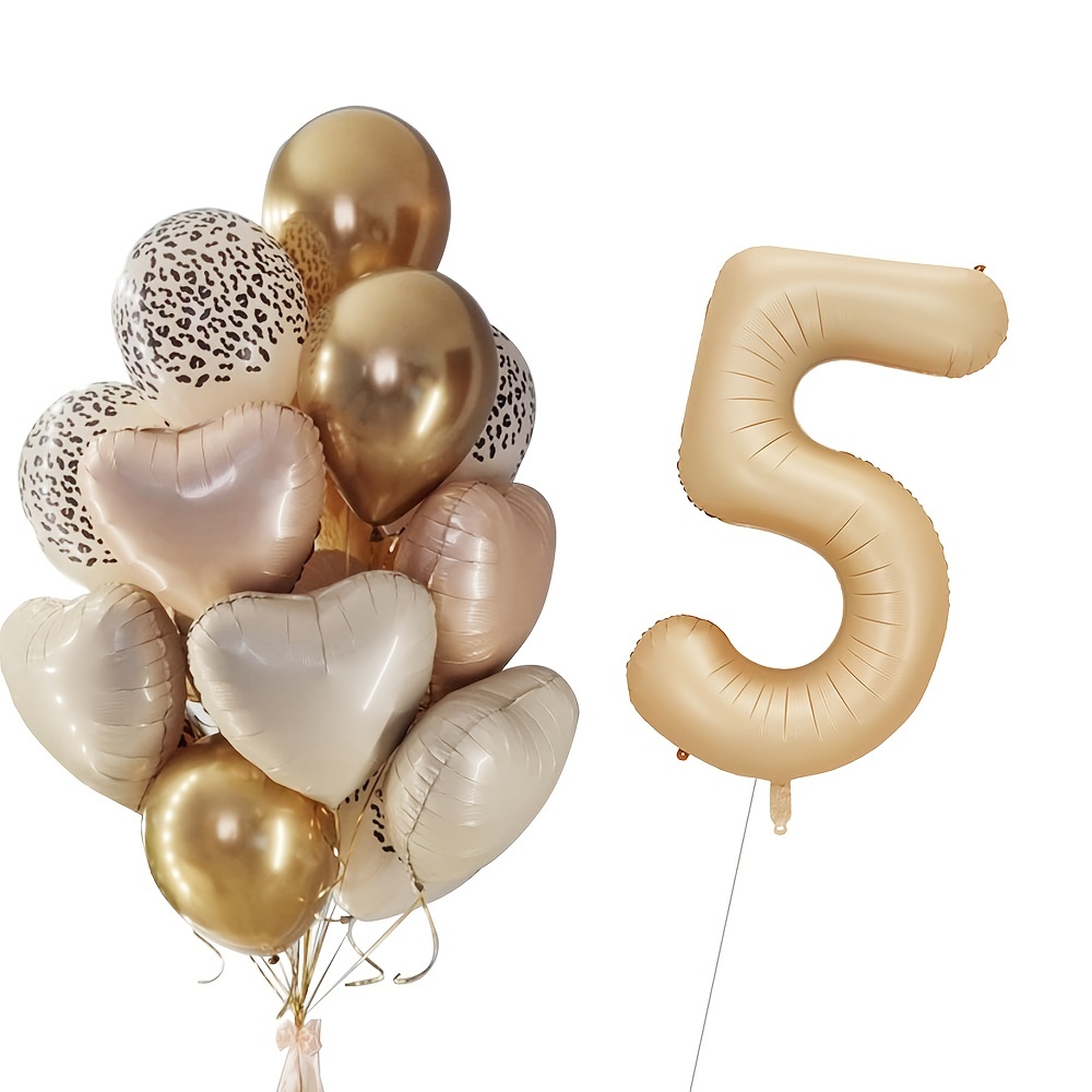 50 Gold Number 6 Balloon