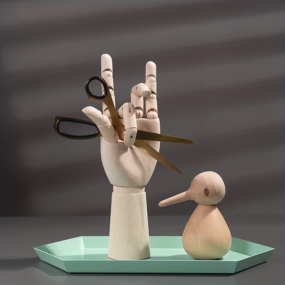 Joint Wood Dolls Decorative Art Model Man Artist Figures Hands Photo Props  Wooden Jointed Doll Desktop
