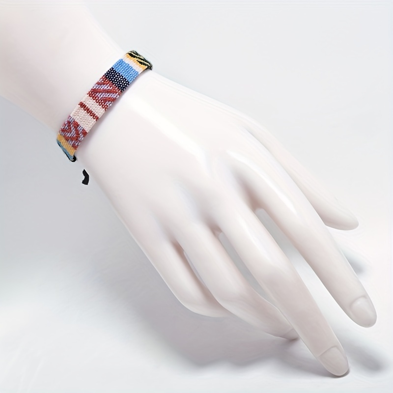 Boho Woven Bracelet Adjustable Beach Accessory