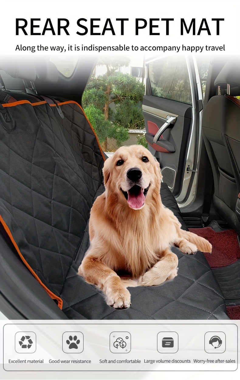 Funda coche perro alfombrilla asiento trasero de coche para mascota  cubierta impermeable resistente suv turista transportar 137x147cm