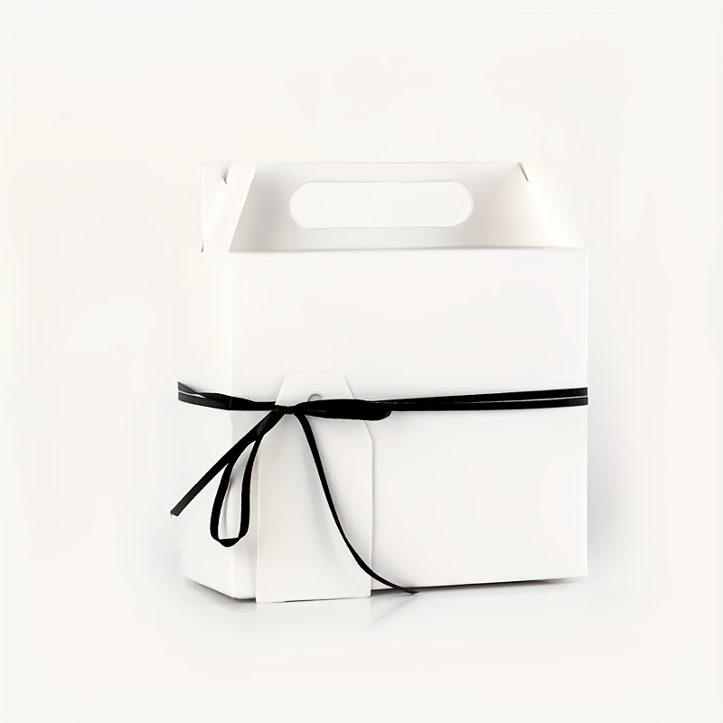 10pcs Slogan Graphic Packaging Bag, Portable Clear Cake Bag For Baking